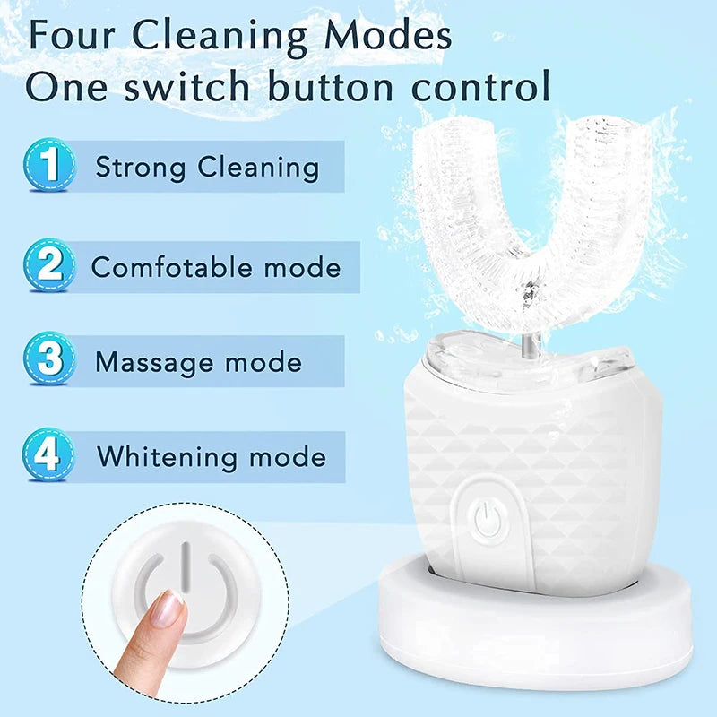 360-Degree Automatic U-Shape Ultrasonic Whitening Toothbrush - 11