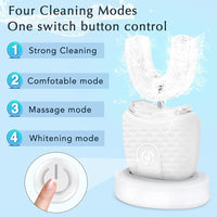 360-Degree Automatic U-Shape Ultrasonic Whitening Toothbrush
