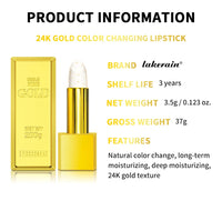 24K Gold Color Changing Moisturizing Lip Balm
