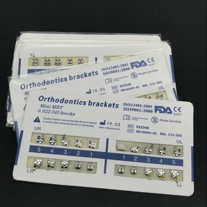 Professional Metal Orthodontic Dental Brackets Set - 13