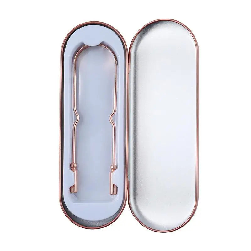 Professional Metal Tongue Scraper for Fresh Breath - 10
