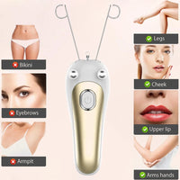 Portable Electric Cotton Threading Hair Remover for Face and Body