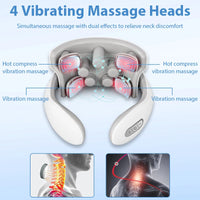 Electric Heated Neck and Shoulder Massager for Pain Relief