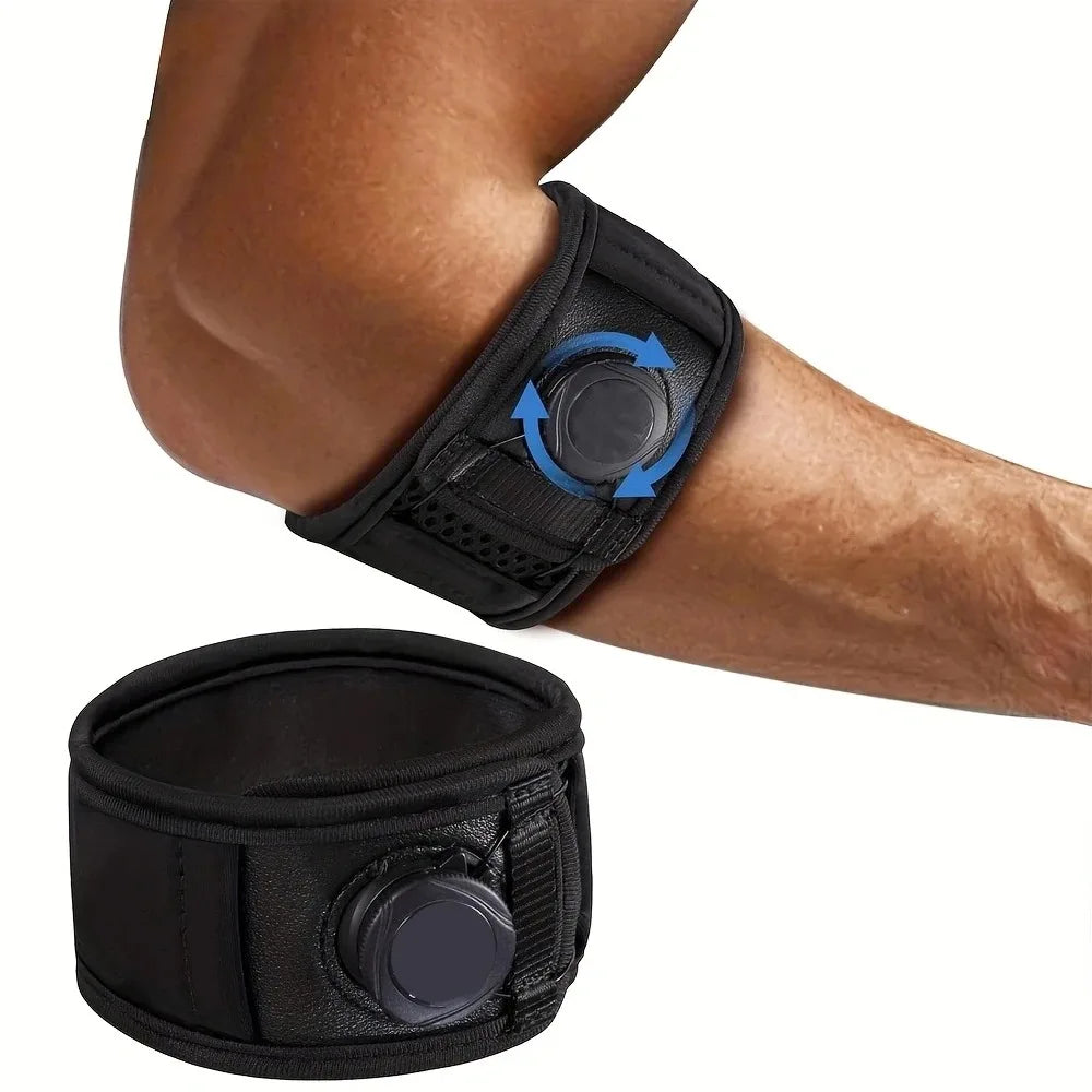 Adjustable Knob Tennis Elbow Brace for Tendonitis Relief