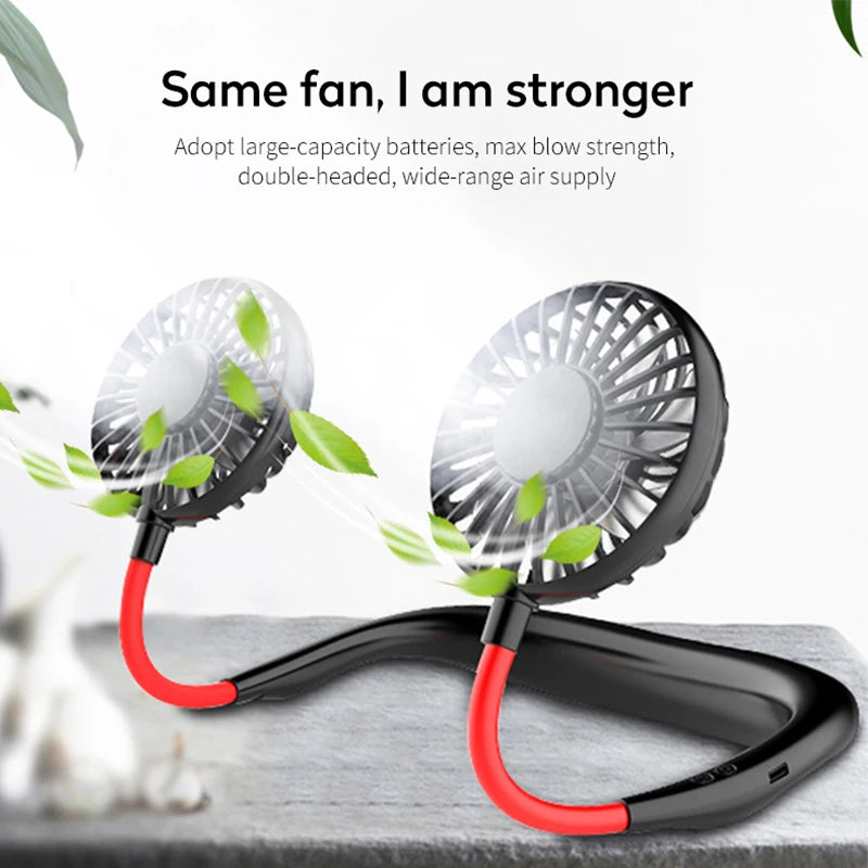 Portable Hands-Free Neck Fan for Cooling and Travel - 9