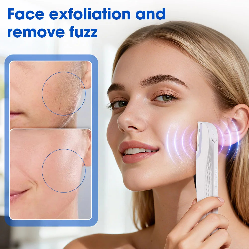 Sonic Rechargeable Facial Dermaplane Razor for Smooth Skin - 2