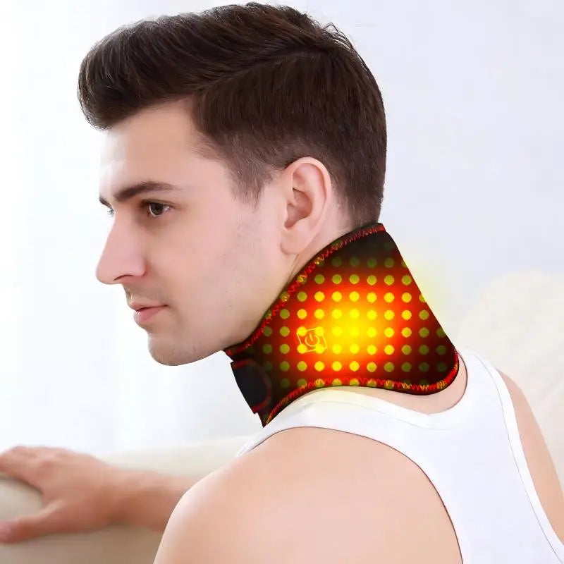660nm Red Light Heating Neck Brace for Pain Relief - 1