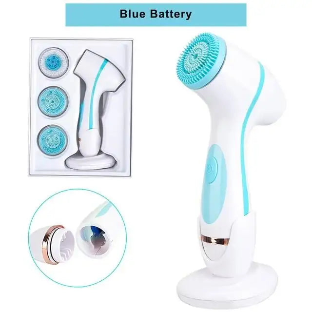 3-in-1 Waterproof Electric Facial Cleansing Brush - 19