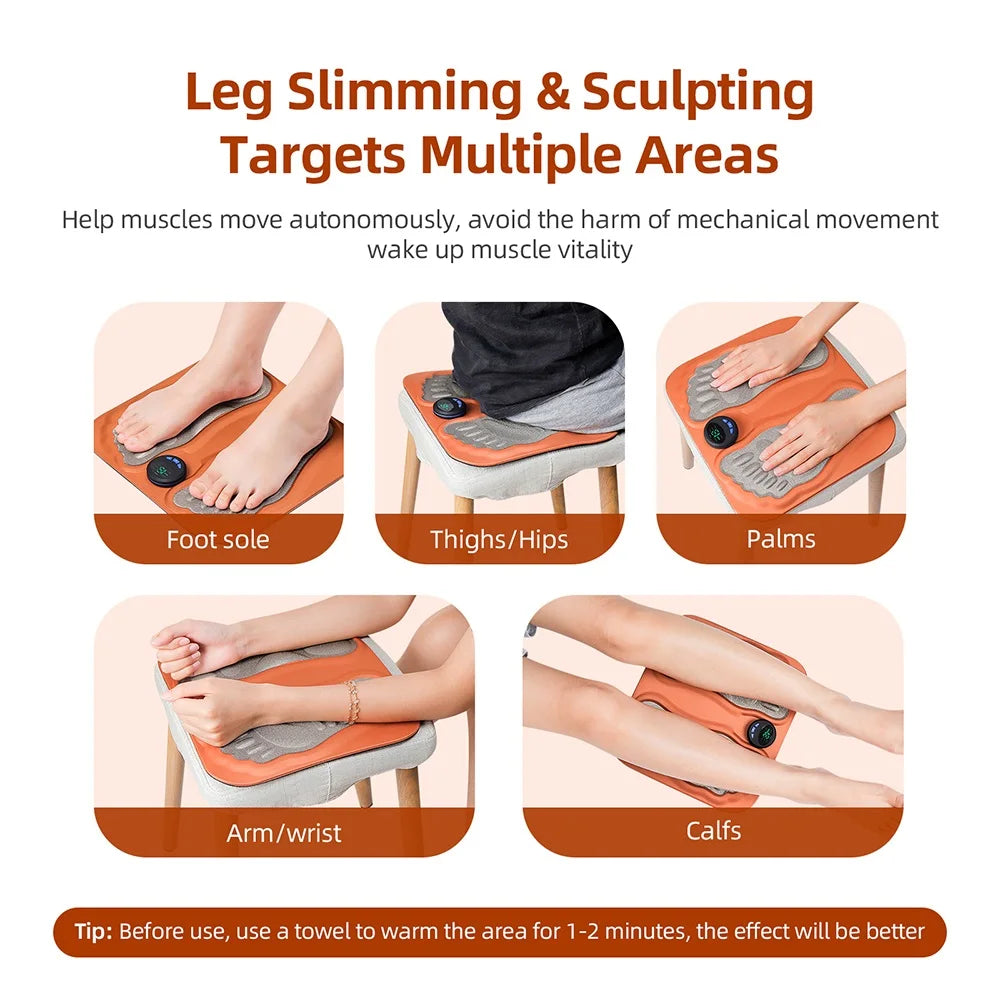 Electric EMS Foot Massage Pad for Circulation and Pain Relief - 3