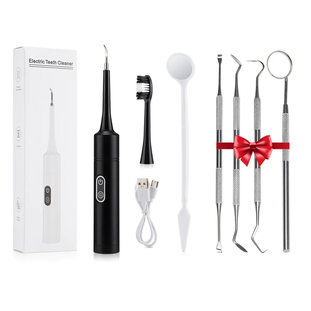 2-in-1 Electric Sonic Tooth Cleaner and Plaque Remover - 12