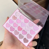 20-Color Heart-Shaped Eyeshadow Palette