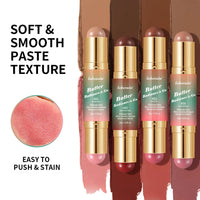 2-in-1 Dual-Ended Bronzer and Blush Makeup Stick