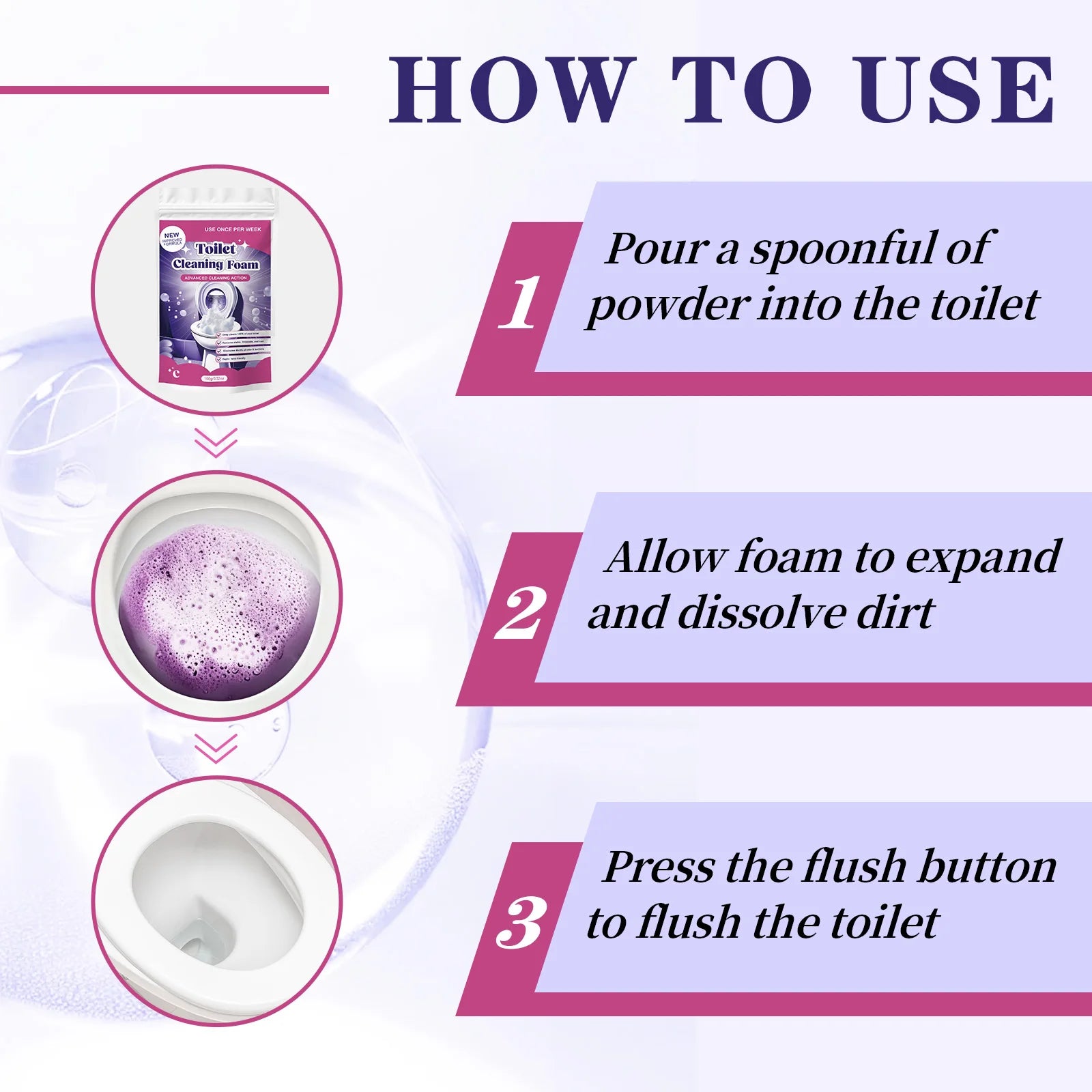 Powerful Toilet Cleaning Foam for Deep Stain Removal - 5