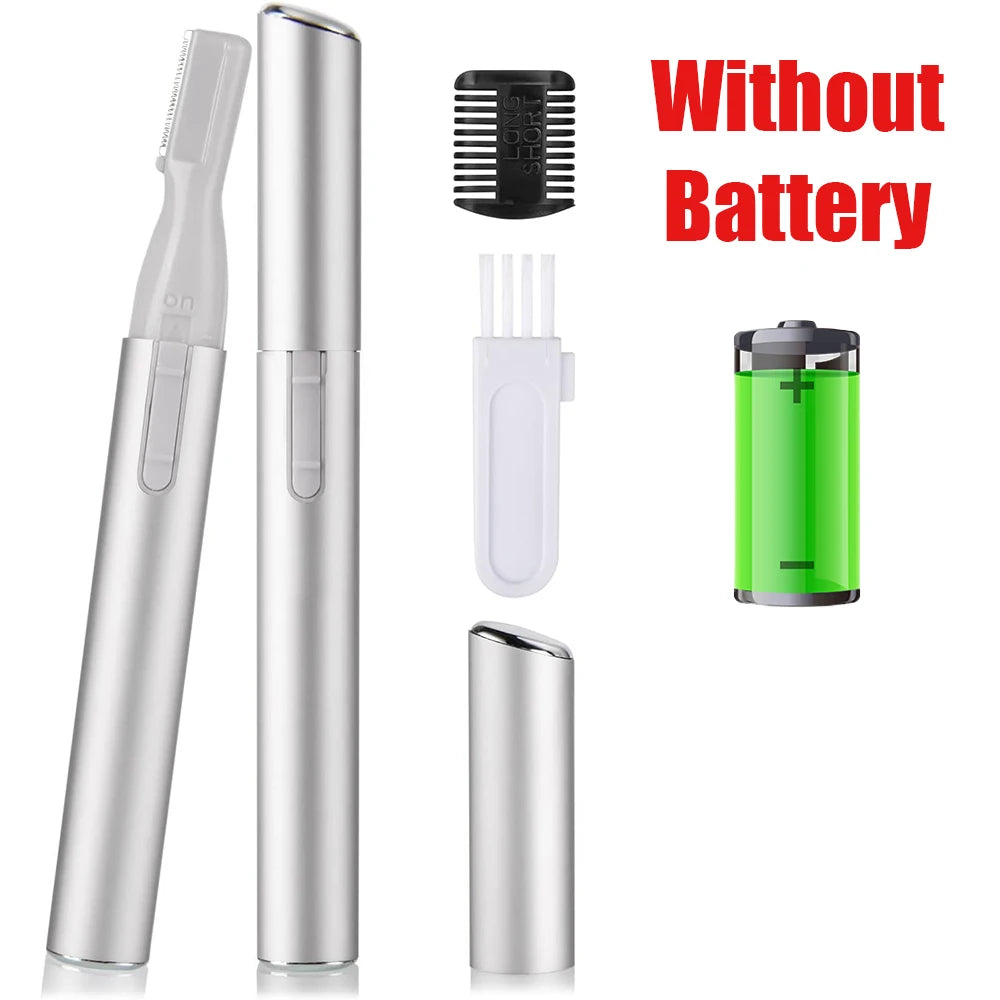 Portable Electric Eyebrow and Facial Hair Precision Trimmer - 18