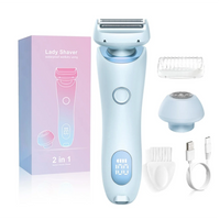 2-in-1 Painless Electric Body and Facial Hair Remover
