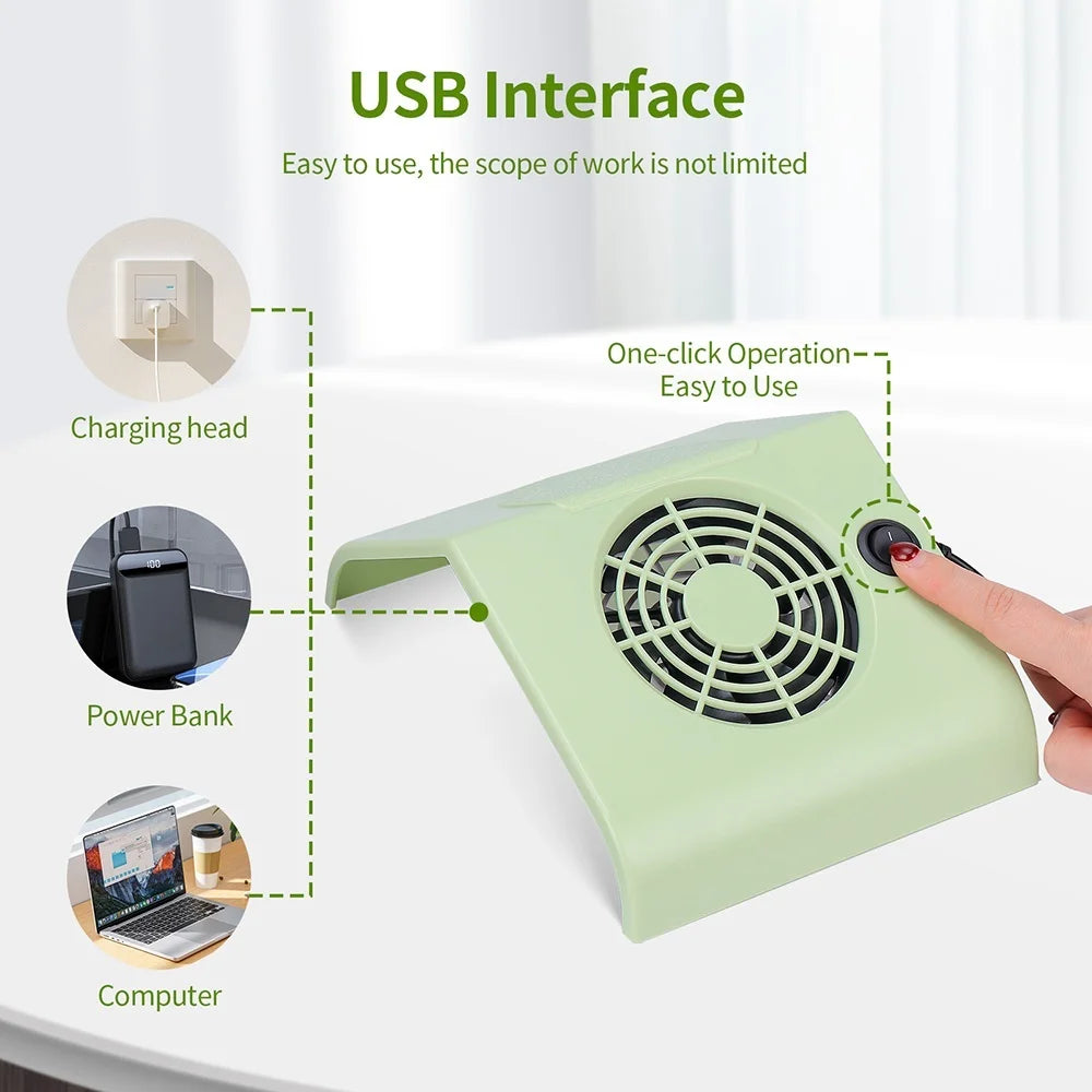 Portable USB Nail Dust Vacuum Collector - 6
