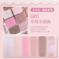 6-Color Matte and Shimmer Eyeshadow Palette