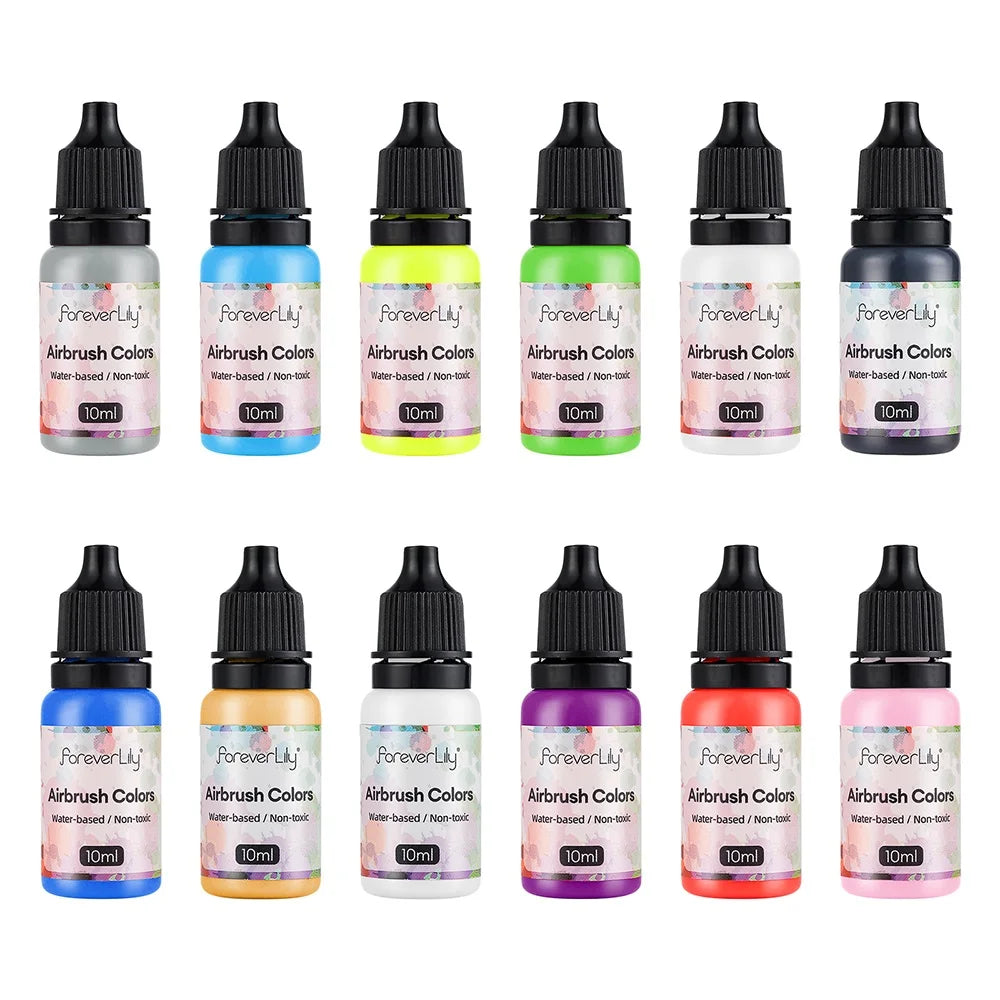 Professional Airbrush Paint Set for Nail Art and Crafts - 27