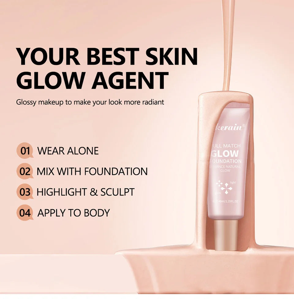 Liquid Illuminating Glow Foundation and Highlighter - 7
