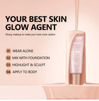 Liquid Illuminating Glow Foundation and Highlighter