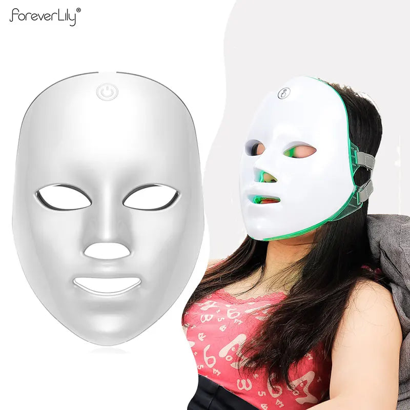 7-Color LED Light Therapy Facial Mask for Skin Rejuvenation - 1