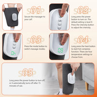 Wireless Heated Air Compression Leg Massager