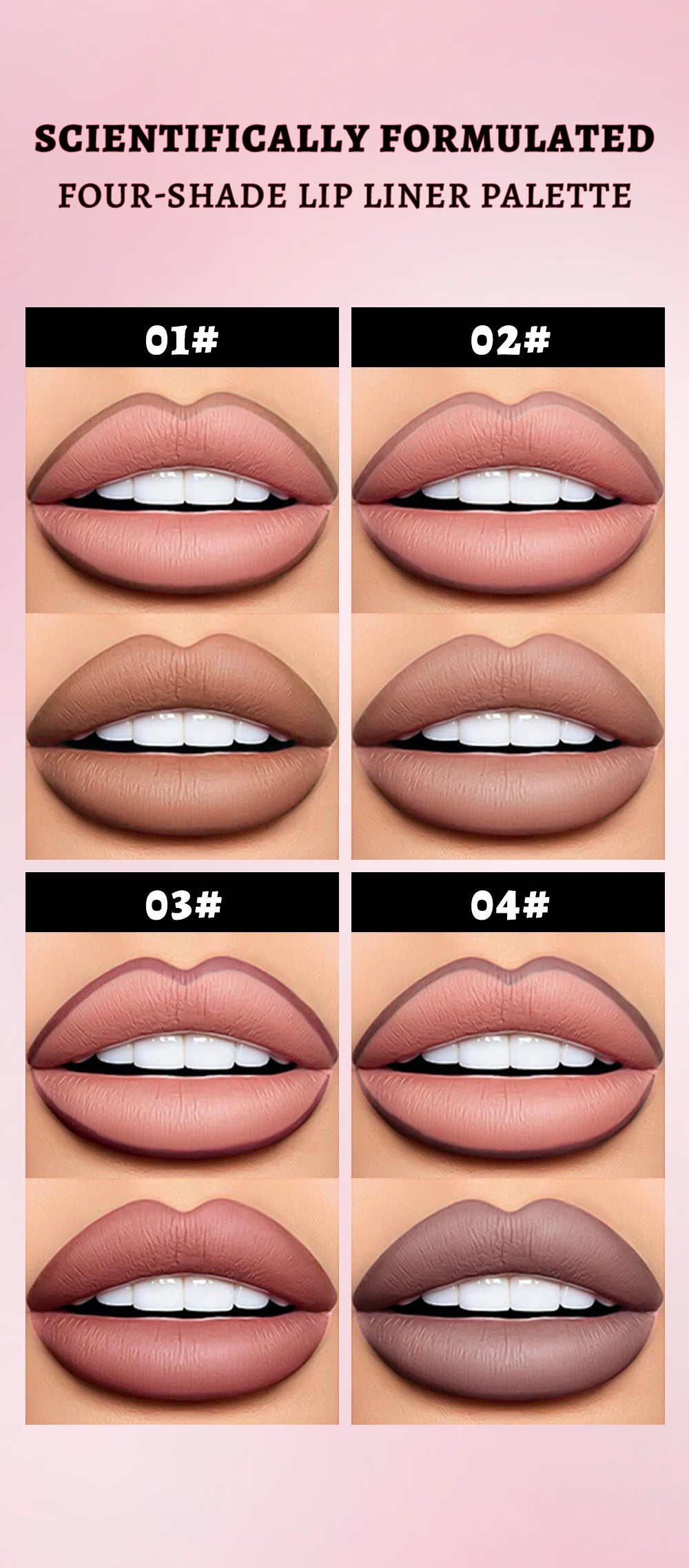 Waterproof Matte Liquid Lip Liner Pencil - 14