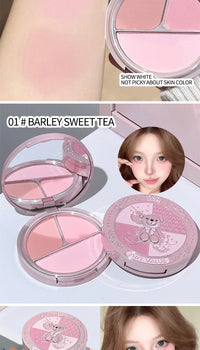 Bear Knight Trio Blush Palette for Flawless Makeup