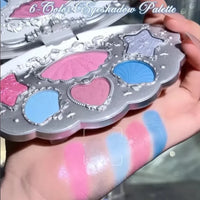 6-Color Shell Pearl Eyeshadow Palette for Long-Lasting Makeup