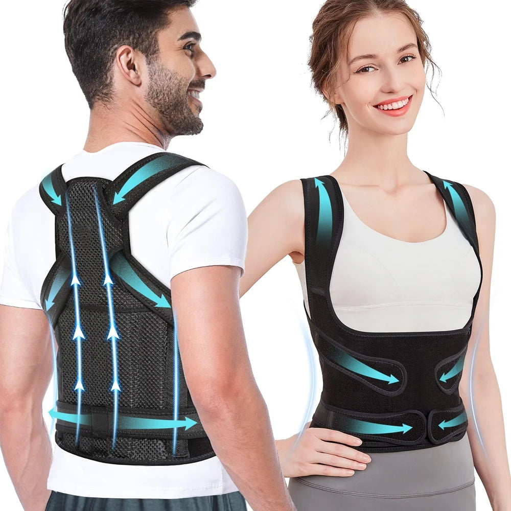 Adjustable Back Brace and Posture Corrector for Pain Relief - 13