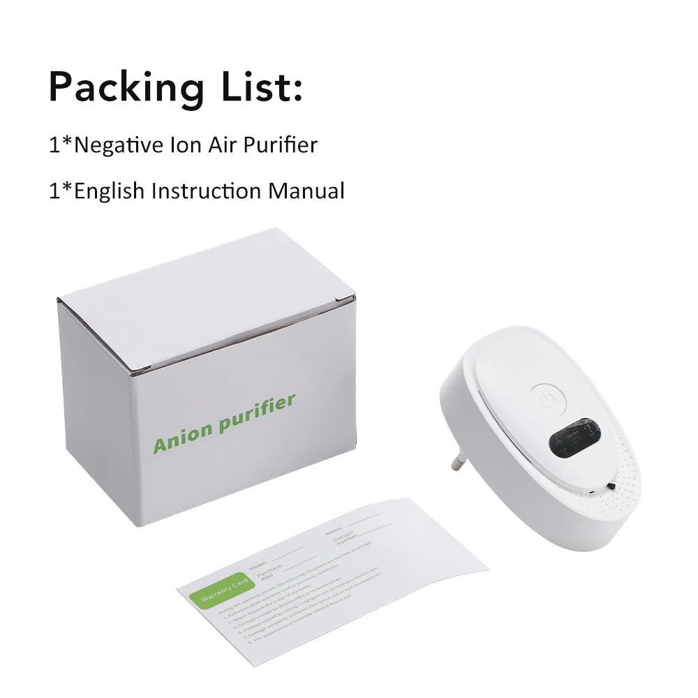 Plug-In Negative Ion Air Purifier for Home and Pet Odors - 10