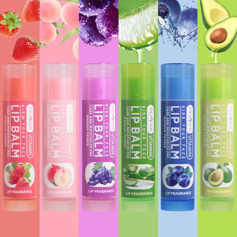 Fruit-Infused Hydrating Lip Balm Set - 4