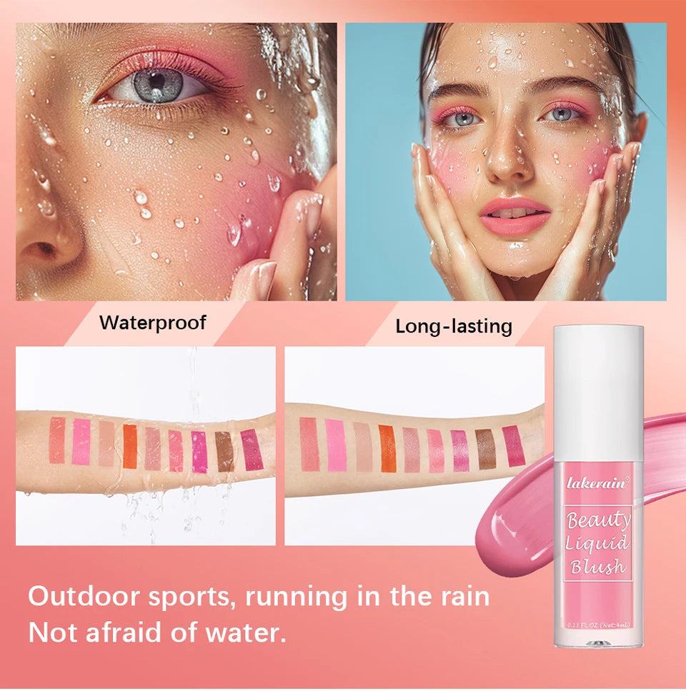 Long-Lasting Waterproof Liquid Cheek Blush - 12
