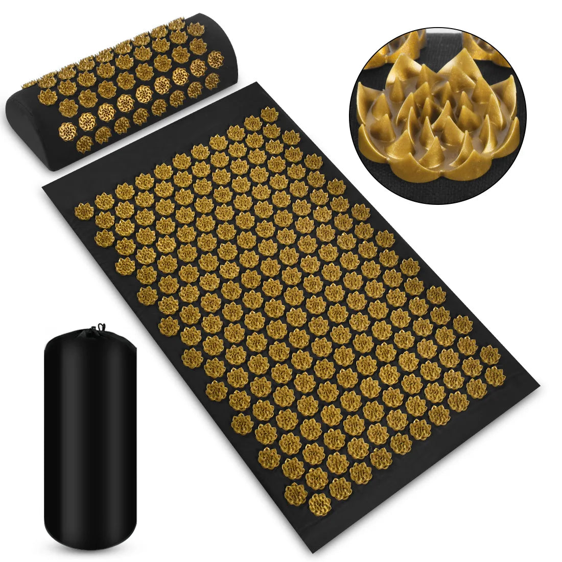 Acupressure Massage Mat and Pillow Set for Muscle Pain Relief - 19