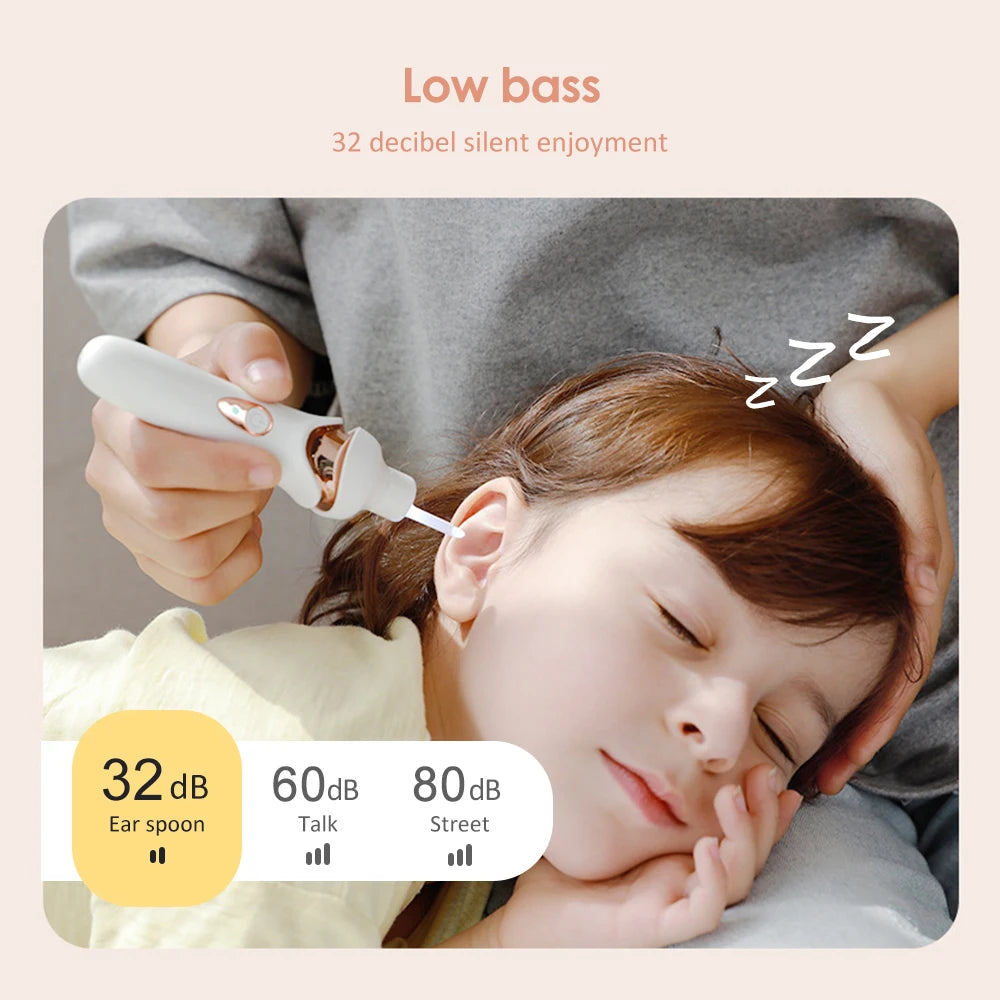 Electric LED Ear Wax Removal Vacuum Cleaner - 28