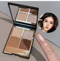 4-Color Versatile Eyeshadow Palette for Daily Makeup