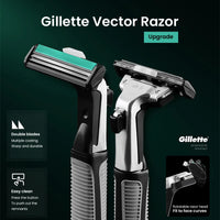 Dual-Blade Men's Precision Shaving Razor Set