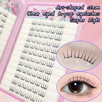 Self-Adhesive Cluster Eyelashes for Effortless Daily Makeup