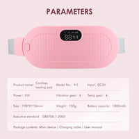 Electric Heating & Massage Belt for Menstrual Cramp Relief