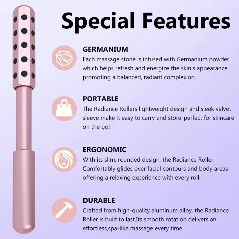 Germanium Facial Massage Roller for Skin Tightening - 6