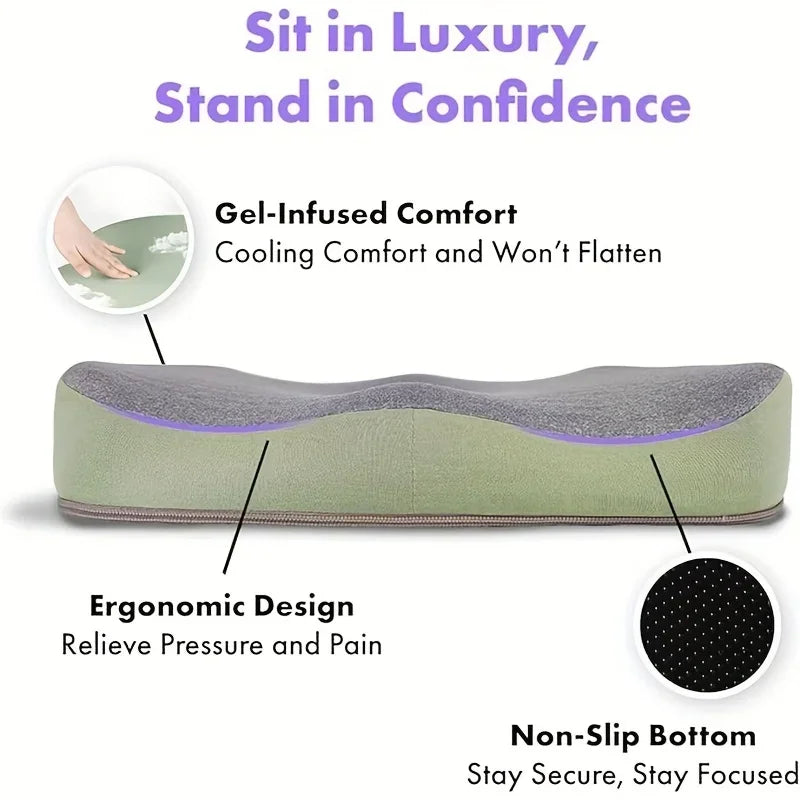 Ergonomic Memory Foam Seat Cushion for Office and Car - 10