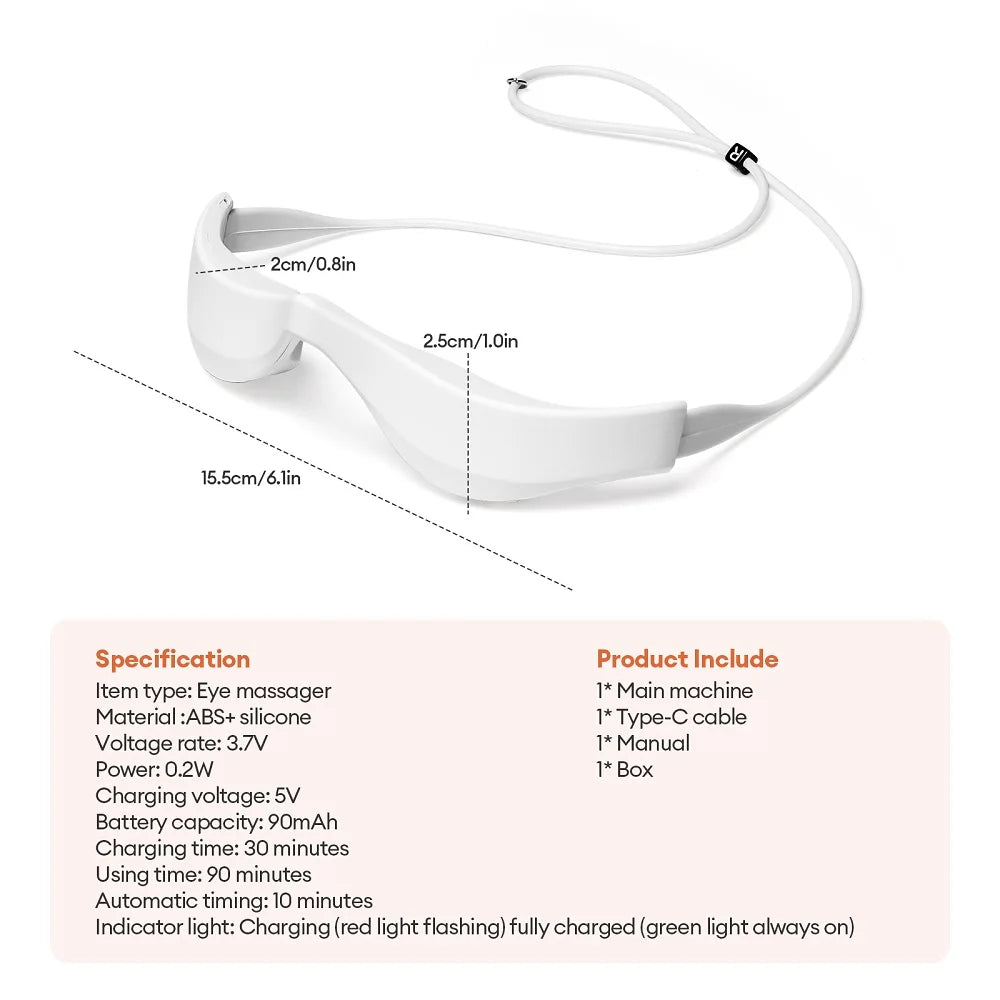 3D Red Light Eye Massager for Eye Strain and Fatigue - 14