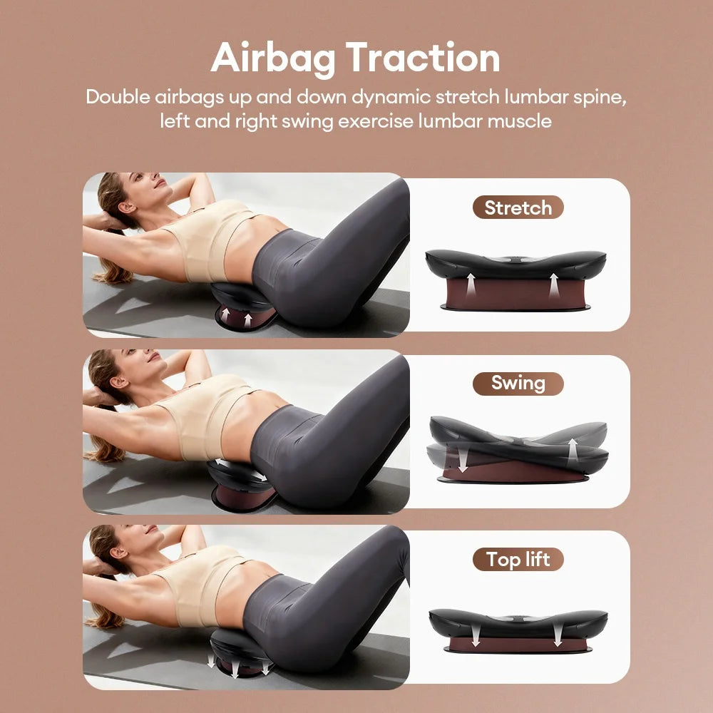 Electric Lumbar Traction Massage Device for Back Pain Relief - 9