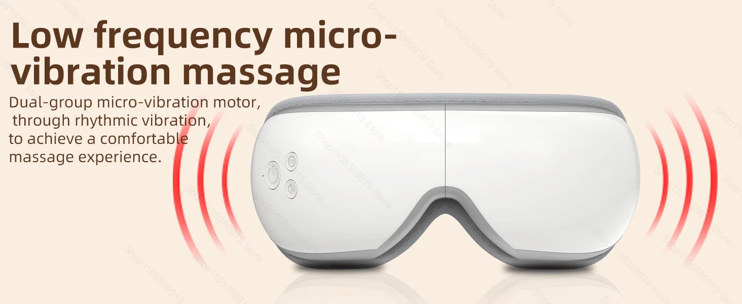 Heated Eye Massager with Vibration for Stress Relief - 11