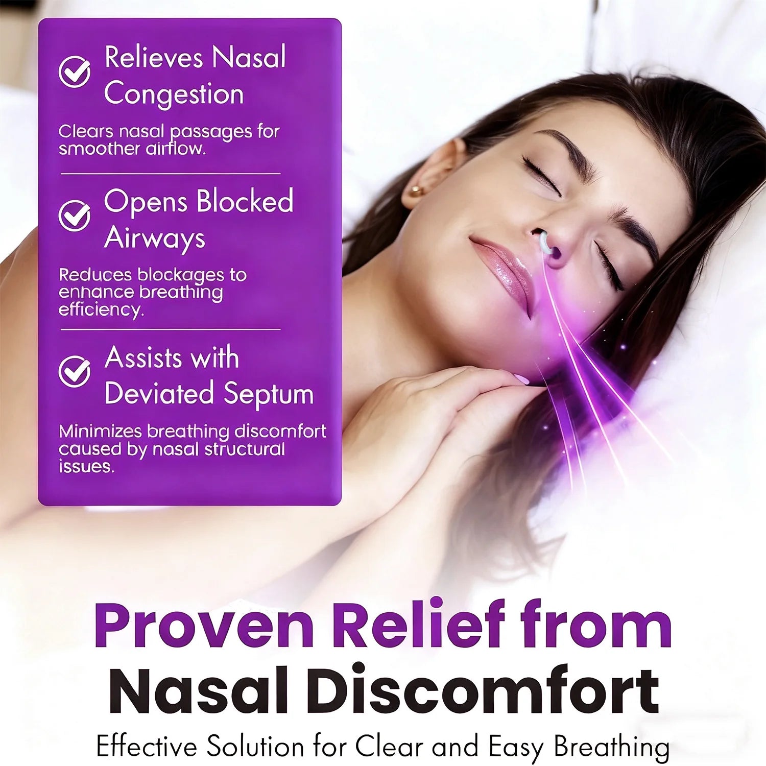 Silicone Anti-Snoring Nasal Dilator for Better Sleep - 6
