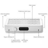 Professional Dual-Fan Nail Dust Collector