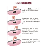 Portable Heated Massage Belt for Menstrual Cramp Relief