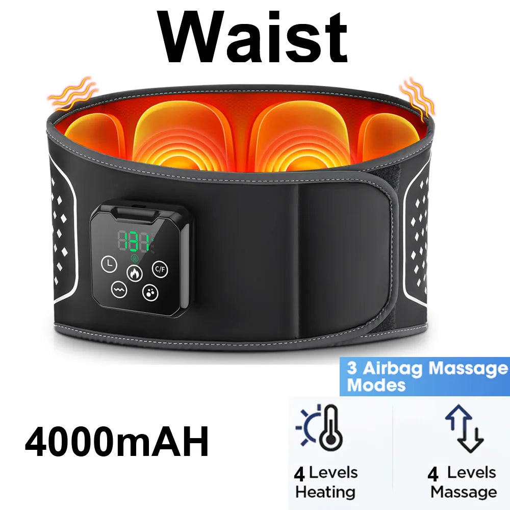 Heated Lumbar Massage Belt for Back Pain Relief - 76