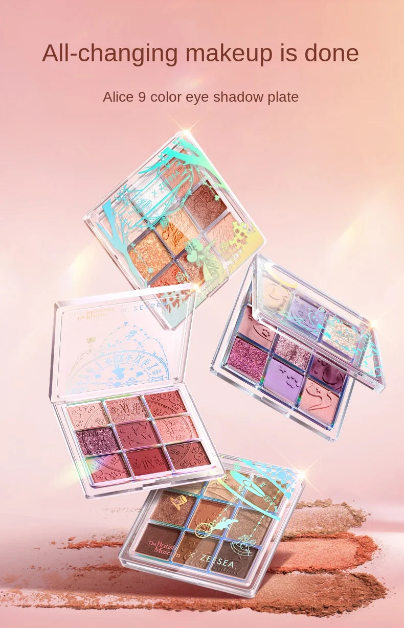 9-Color Waterproof Eyeshadow Palette for Professional Looks - 7