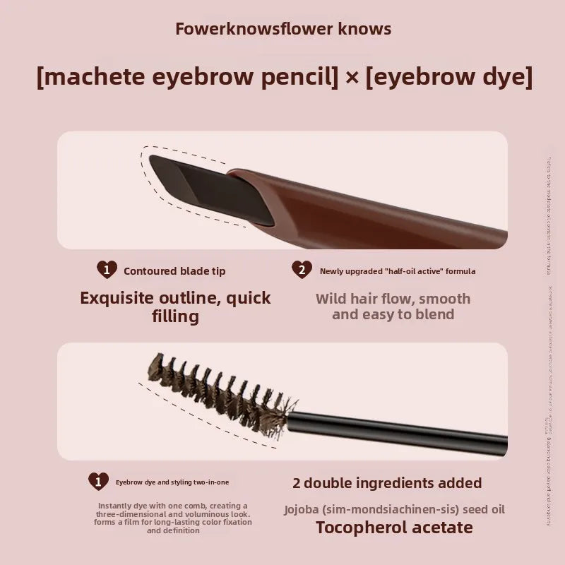 Dual-Ended Waterproof Eyebrow Pencil and Tint Gel - 5